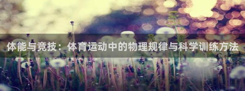 球客岛：体能与竞技：体育运动中的物理规律与科学训练方法